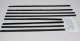 1962-65 Nova 2 Door Sedan Authentic Window Felts Whiskers Kit (8pcs)