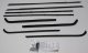 1963-65 Mopar B-Body 2 Door Sedan Authentic Window Felts Whiskers Kit (8pcs)
