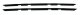 1981-88 Monte Carlo Inners Only Authentic Window Felts Whiskers Kit (2pcs)