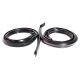 Metro SUPERsoft (RR 3301) Molded Roof-Rail Seals (2-Door Hardtop) For 1963-1964 Ford Galaxie