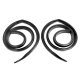 Metro SUPERsoft (RR 4005-B) Roof-Rail Seals For 1973-1976 Dodge Dart