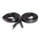 Metro Roof Rail Seals with Molded Ends For Chevrolet Camaro 1968-1969; RR 7001