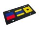 Custom Nautical Flag Acrylic License Plate by Eurosport Daytona