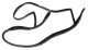 1956-1962 C1 Corvette Weatherstrip - Hardtop Rear - 61-62 Replacement