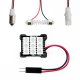 RGB LED Panel Dome Bulb XK Glow BA9S Festoons with Bluetooth App Control