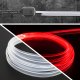 6FT XK Glow Fiber Optic Roll 3PC LED Head Control Accent Light