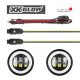 2018-2023 Jeep Wrangler XK Glow 4-Inch Black RGB LED Fog Light Kit with Bluetooth App Control