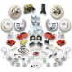 1967-1969 Ford Mustang The Right Stuff 4 Wheel Disc Brake Conversion Kit with Auto Transmission