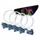 For Hyundai Tiburon 2007-2008 ColorSHIFT Halo Kit Oracle
