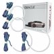 For Infiniti G37 Coupe 2008-2010 ColorSHIFT Halo Kit Oracle
