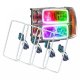 For GMC Sierra 2007-2013 ColorSHIFT Halo Kit (New Square Ring Design) Oracle