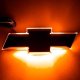 Illuminated Bowtie - Fog Lightsat Black Center - Dual Intensity - Amber Oracle