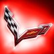 For Corvette C7 Rear Illuminated Emblem - (GAR) Oracle
