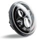 7" High Powered LED Headlights - Black Bezel Oracle