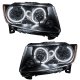 For 2011-2013 Jeep Grand Cherokee SMD Headlights (Non-HID) - Chrome Oracle