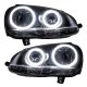 For 2006-2010 Volkswagen Jetta PLASMA Headlights - Chrome Oracle