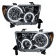 For 2007-2011 Toyota Tundra SMD Headlights - Black Oracle