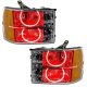 For 2007-2013 GMC Sierra SMD Headlights - Round Ring Design Oracle