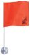 Airhead Stik-A-Flag Water Ski Skier Down Flag with Suction Cup - 12x12 inches, 24-inch Pole, High...