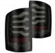 2014-2018 Sierra 1500/2500/3500HD AlphaRex Pro-Series LED Tail Lights Jet Black