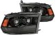 2009-2018 RAM 1500HD, 2010-2018 RAM 2500/3500HD AlphaRex LUXX Series LED Projector Headlights Jet...
