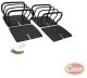 Crown Automotive Tail Light Guard Set for 97-06 Jeep Wrangler TJ, 87-95 Jeep Wrangler YJ, 76-83 J...