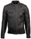 ScorpionEXO EXO 1909 Vintage Leather Jacket with Thermal Liner and Armor (Black/Brown - Small)