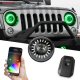 2020-2023 Jeep 7" RGB LED Headlight Kit by XK Glow with Bluetooth App Control