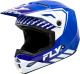 Fly Racing F73-8656YS Youth Kinetic Menace Helmet Blue/White Ys