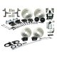 1968-1968 Chevrolet Chevy II Front and Rear Brake Conversion Kit The Right Stuff AFXDC55DSX