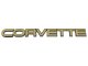 C4 1984-1990 Corvette Rear Bumper Emblem Gold Finish