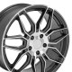 2020-2023 C8 Corvette Reproduction Replica Gunmetal Machined Rim Wheel 20x11