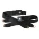 1964 C2 Corvette Seat Belts- Bowtie Lift Latch - Black