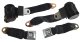Black Lap & Shoulder Seat Belts Single Retractor For 1978-1982 Corvette