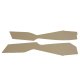 Leather Console Side Panels- Oyster For 1979-1980 Corvette