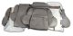 Leather-Like Vinyl Seat Covers Gray Standard For 1990-1991 Corvette