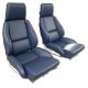 Mounted Leather-Like Vinyl Seat Covers Blue Standard For 1984-85 Corvette