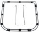 Seat Bottom Retainer Ring W/Hold Down Rods For 1956-1958 Corvette