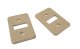 1994-1996 C4 Corvette - Set of Two Tan Seat Back Release Bezels