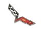2005-2013 C6 Corvette Replacement Emblem w/Chrome Border