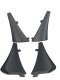 2020-2025 C8 Corvette Black Premium XL Splash Guards 4pc