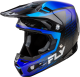 Fly Racing Adult Formula S Carbon Protocol Helmet, DOT/FMVSS 218 Approved (Black Carbon/Blue, Lar...
