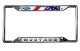 2015-2019 Ford Mustang License Plate Frame - Chrome Flags