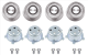 1967-1976 Mopar Magnum & Road Wheel Center Cap Set - For Use with Original Wheels
