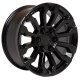 2019 GMC Sierra, Chevy Tahoe, Yukon, Escalade Rim 18" Replica Wheel CV35 - 18x8.5 Black Wheel