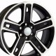 Chevy Silverado, GMC Sierra, Chevy Tahoe 22"x9" Replica Black Mach'd Wheel CV74B