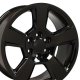 20" Replica Wheel CV76 Fits Tahoe Yukon Silverado Escalade Rim 20x9 Black Wheel