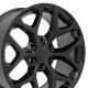 20" Replica Wheel CV98B Fits Chevy Silverado Tahoe Rim 20x9 Satin Black Wheel