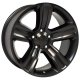 20" Replica Wheel DG65 Fits Dodge RAM Rim 20x9 Black Wheel