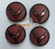 2014 - 2019 C7 Corvette Floating Center Caps (Set of 4) Custom Colors - Show Edition